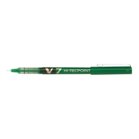 Pilot Hi-Tecpoint V7 - Penna a sfera - verde - 0.7 mm - medio (pacchetto di 12)