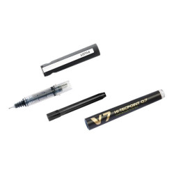 Pilot Hi-Tecpoint V7 Begreen - Penna a sfera - nero - 0.7 mm - medio (pacchetto di 10)