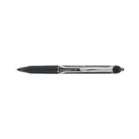 Pilot Hi-Tecpoint V7 RT - Penna a sfera - nero - 0.7 mm - medio - retrattile