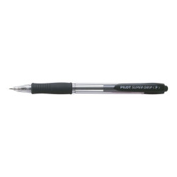 Pilot Super Grip - Penna a sfera - nero - inchiostro a base olio - 0.7 mm - fine - retrattile