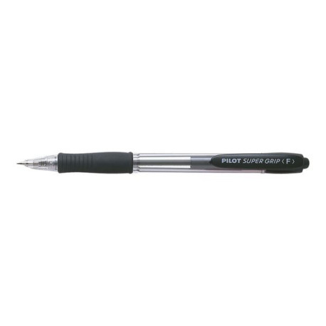 Pilot Super Grip - Penna a sfera - nero - inchiostro a base olio - 0.7 mm - fine - retrattile