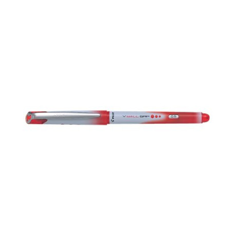 Pilot V Ball Grip - Penna a sfera - rosso - 0.5 mm - extra fine