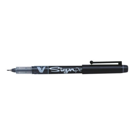 Pilot V Sign Pen - Penna a punta sottile - nero - 0.6 mm - medio