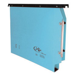 Cartella sospesa Joker - armadio - interasse 33 cm - fondo U - 33 x 28 cm - blu - Bertesi