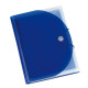 Portadocumenti Plastidea - a soffietto - 13 tasche - PP - A4 - blu - Iternet