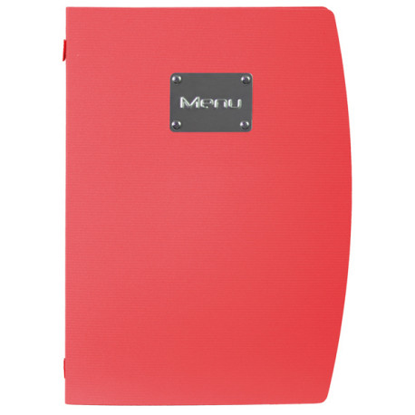 PortamenU' Rio - 1 inserto doppio incluso - A4 - 24 x 34 cm - rosso - Securit