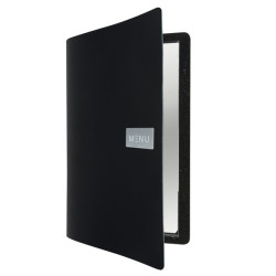 PortamenU' Royal - 1 inserto doppio incluso - A4 - 24 x 33 cm - nero - Securit