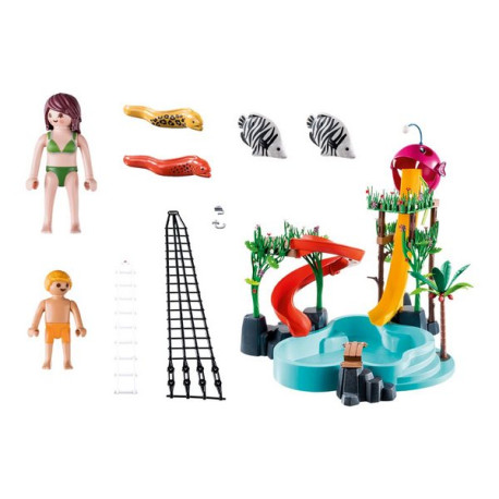 Playmobil Family Fun - Parco acquatico con scivoli