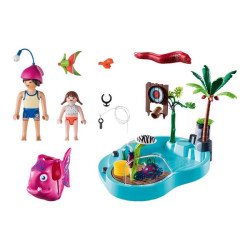 Playmobil Family Fun - Piscina con giochi d'acqua