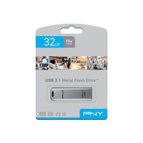 PNY Elite Steel - Chiavetta USB - 32 GB - USB 3.1