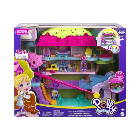 Polly Pocket Pollyville - Pet Adventure Treehouse Playset