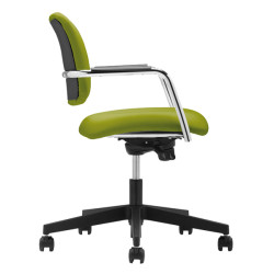 Poltroncina visitatore Lithium LTG - con braccioli inclusi - verde - Unisit