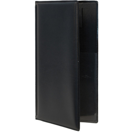 Portaconto Basic - 23,7 x 12,5 cm - PVC - nero - 4+2 buste fisse incluse - Securit