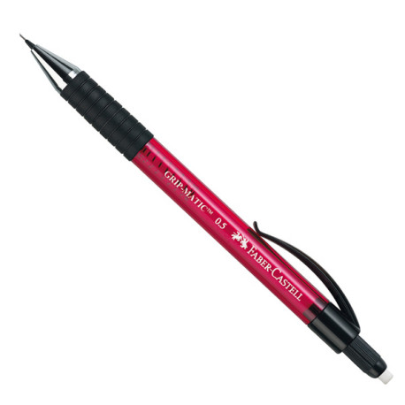 Portamine Grip Matic - 0,5mm - fusto rosso - Faber Castell