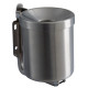 Posacenere murale Nido - diametro 13,5 cm - H 11 cm - 0,5 L - acciaio inox - Medial International