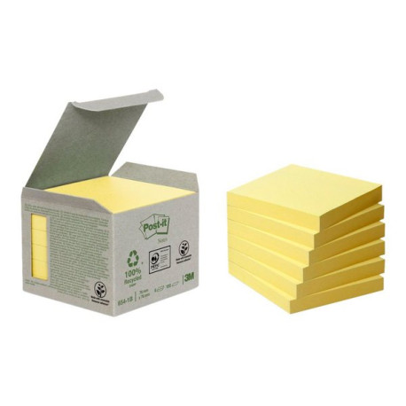 Post-it - Blocchi - 76 x 76 mm - 600 fogli (6 x 100) - giallo canarino