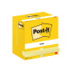 Post-it 665-CY - Blocchi - 76 x 127 mm - 100 fogli (12 x 100) - giallo canarino