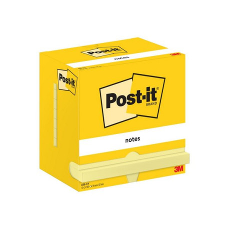 Post-it 665-CY - Blocchi - 76 x 127 mm - 100 fogli (12 x 100) - giallo canarino