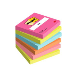 Post-it Notes Poptimistic Collection - Sticky notes cube - 76 x 76 mm - 600 fogli (6 x 100) - rosa, blu, verde, arancione