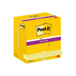 Post-it Super Sticky - Fogli per appunti adesivi - 76 x 127 mm - 1080 fogli (12 x 90) - giallo canarino