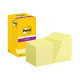 Post-it Super Sticky 654-12SSCY - Blocchi - 76 x 76 mm - 1080 fogli (12 x 90) - giallo canarino