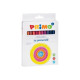 PRIMO - Penna punta in fibra - non permanente - assortimento di colori luminosi - 2.5 mm - fine (pacchetto di 24)