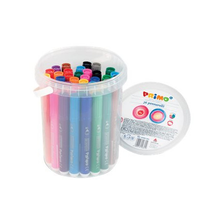 PRIMO JUMBO - Penna punta in fibra - colori assortiti - 7.6 mm (pacchetto di 36)