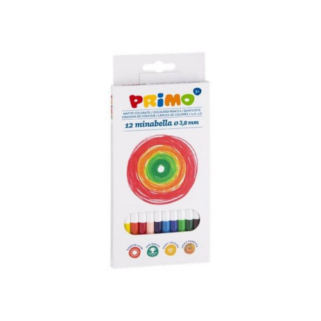 PRIMO Minabella - Pastello colorato - colori assortiti - 3.8 mm (pacchetto di 12)