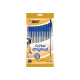 BIC Cristal - Penna a sfera - blu - 1 mm - medio - pacco da 10