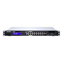 QNAP QGD-1600P - Switch - intelligente - 4 x 10/100/1000 (PoE++) + 10 x 10/100/1000 (PoE+) + 2 x combo Gigabit SFP (PoE+) - mon