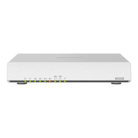 QNAP QHora-301W - Router wireless - switch a 6 porte - 10 GigE - 802.11a/b/g/n/ac/ax - Dual Band