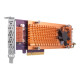 QNAP QM2-4P-384 - Storage controller - PCIe 3.0 - profilo basso - PCIe 3.0 x8 - per QNAP TS-1273, 1277, 473, 677, 873, 877, 977