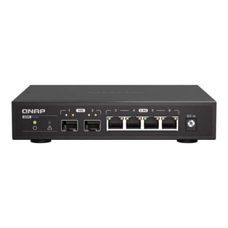 QNAP QSW-2104-2S - Switch - unmanaged - 2 x 10 Gigabit SFP+ + 4 x 2.5GBase-T - desktop