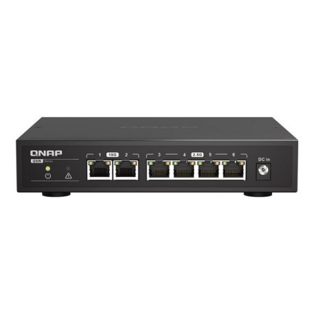 QNAP QSW-2104-2T - Switch - unmanaged - 2 x 100/1000/2.5G/5G/10GBase-T + 4 x 100/1000/2.5G - desktop