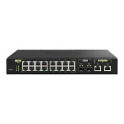 QNAP QSW-M2116P-2T2S - Switch - gestito - 16 x 100/1000/2.5G (PoE+) + 2 x 10 Gigabit SFP+ + 2 x 100/1000/2.5/5/10G (PoE++) - de