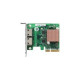 QNAP QXG-2G2T-I225 - Adattatore di rete - PCIe 2.0 x2 profilo basso - 2.5GBase-T x 2 - per QNAP QGD-1600, TS-1232, 1253, 251, 2