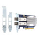 QNAP QXP-32G2FC - Adattatore bus host - PCIe 3.0 x8 profilo basso - 32Gb Fibre Channel Gen 6 x 2 - con 2 x ricetrasmettitori SF