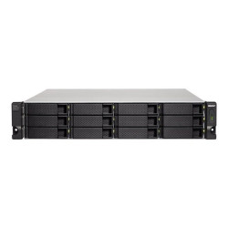 QNAP TL-R1200C-RP - Array unità disco rigido - 12 alloggiamenti (SATA-600) - USB 3.2 Gen 2 (esterna) - montabile in rack - 2U