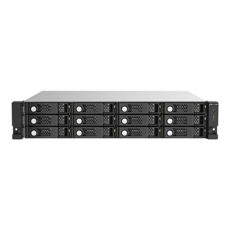 QNAP TL-R1220Sep-RP - Array unità disco rigido - 12 alloggiamenti (SATA-600 / SAS-3) - SAS 12Gb/s (esterna) - montabile in rack