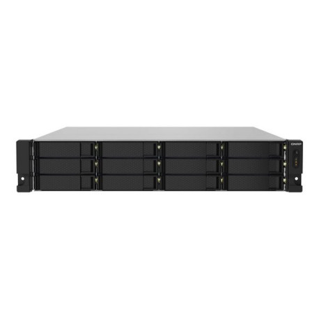 QNAP TS-1232PXU-RP - Server NAS - 12 alloggiamenti - montabile in rack - SATA 6Gb/s - RAID 0, 1, 5, 6, 10, 50, JBOD, 60 - RAM 4