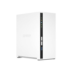 QNAP TS-233 - Server NAS - 2 alloggiamenti - SATA 6Gb/s - RAID 0, 1, JBOD - RAM 2 GB - Gigabit Ethernet - iSCSI supporto