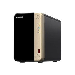 QNAP TS-264 - Server NAS - 2 alloggiamenti - SATA 6Gb/s - RAID 0, 1, 5, 6, 10, 50, JBOD, 60 - RAM 8 GB - 2.5 Gigabit Ethernet -