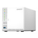 QNAP TS-364 - Server NAS - 3 alloggiamenti - SATA 6Gb/s - RAID 5 - RAM 8 GB - 2.5 Gigabit Ethernet - iSCSI supporto