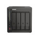 QNAP TS-453E - Server NAS - 4 alloggiamenti - SATA 6Gb/s - RAID 0, 1, 5, 6, 10, 50, JBOD, 60 - RAM 8 GB - 2.5 Gigabit Ethernet 