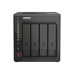 QNAP TS-453E - Server NAS - 4 alloggiamenti - SATA 6Gb/s - RAID 0, 1, 5, 6, 10, 50, JBOD, 60 - RAM 8 GB - 2.5 Gigabit Ethernet 