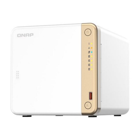 QNAP TS-462 - Server NAS - 4 alloggiamenti - SATA 6Gb/s - RAID RAID 0, 1, 5, 6, 10, JBOD - RAM 4 GB - 2.5 Gigabit Ethernet - iS