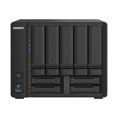 QNAP TS-932PX - Server NAS - 9 alloggiamenti - SATA 6Gb/s - RAID 0, 1, 5, 6, 10, 50, JBOD, sostituzione a caldo, hot spare 6, 6