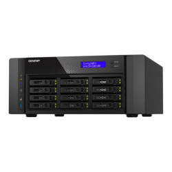 QNAP TS-h1290FX - Server NAS - 12 alloggiamenti - SATA 6Gb/s / PCIe (NVMe) / U.2 - RAM 128 GB - 25 Gigabit Ethernet / 2.5 Gigab