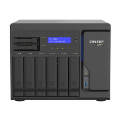 QNAP TS-h886 - Server NAS - 8 alloggiamenti - SATA 6Gb/s - RAID 0, 1, 5, 6, 10, 50, JBOD, 60, RAID TP, TM - RAM 8 GB - 2.5 Giga