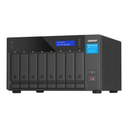 QNAP TVS-H874 - Server NAS - 8 alloggiamenti - SATA 6Gb/s - RAID 0, 1, 5, 6, 10, 50, 60, RAID TP, TM - RAM 64 GB - 2.5 Gigabit 